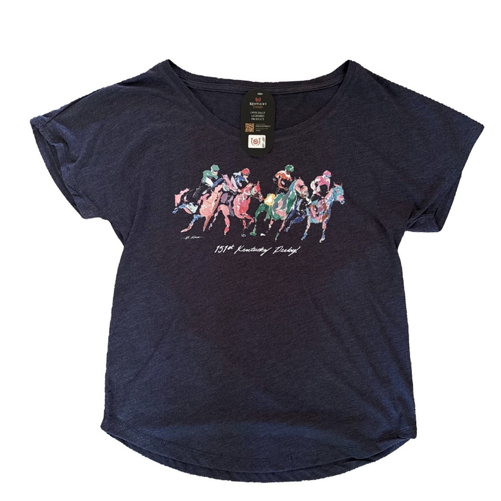 2025 Kentucky Derby 151 Officially Licensed T-shirt Women's Sz S NEW WITH TAGS